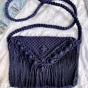 Käekott, crossbody tume sinine